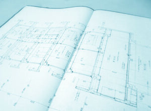 製本された図面