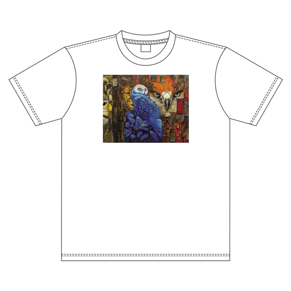 作品をTシャツにプリント